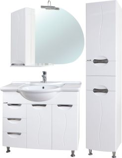 Пенал Bellezza Глория 40см правый белый 00000011252